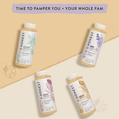 The Honest Company Schaumbad & Baby-Waschschaum, Tränenfrei, Hypoallergen, Natürliche Formel, Lavendel Beruhigender Duft, 355 ml