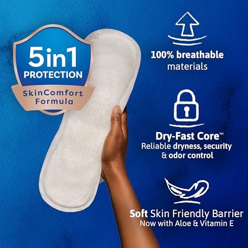 TENA Sensitive Care Maximum Absorbency Inkontinenzvorlagen für Frauen, Blasenkontrolleinlage, lange Länge, 39 Stück