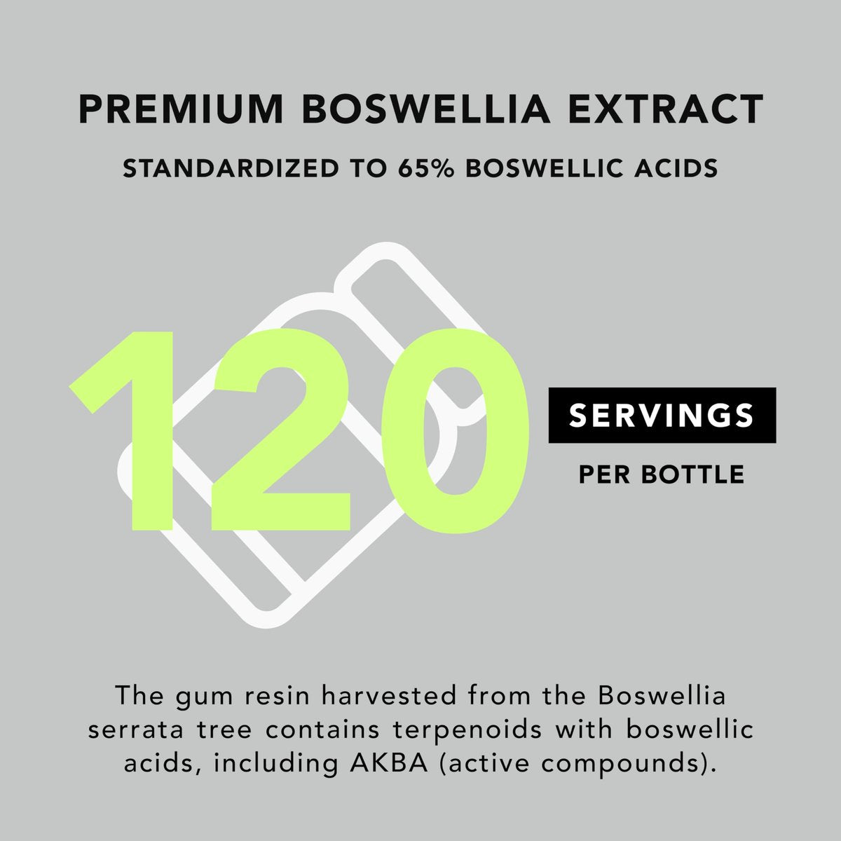 AMANDEAN Boswellia Serrata Extrakt 500mg – 120 vegane Kapseln – 65 % Boswelliasäuren mit AKBA – Indischer Weihrauch – Gelenkunterstützung