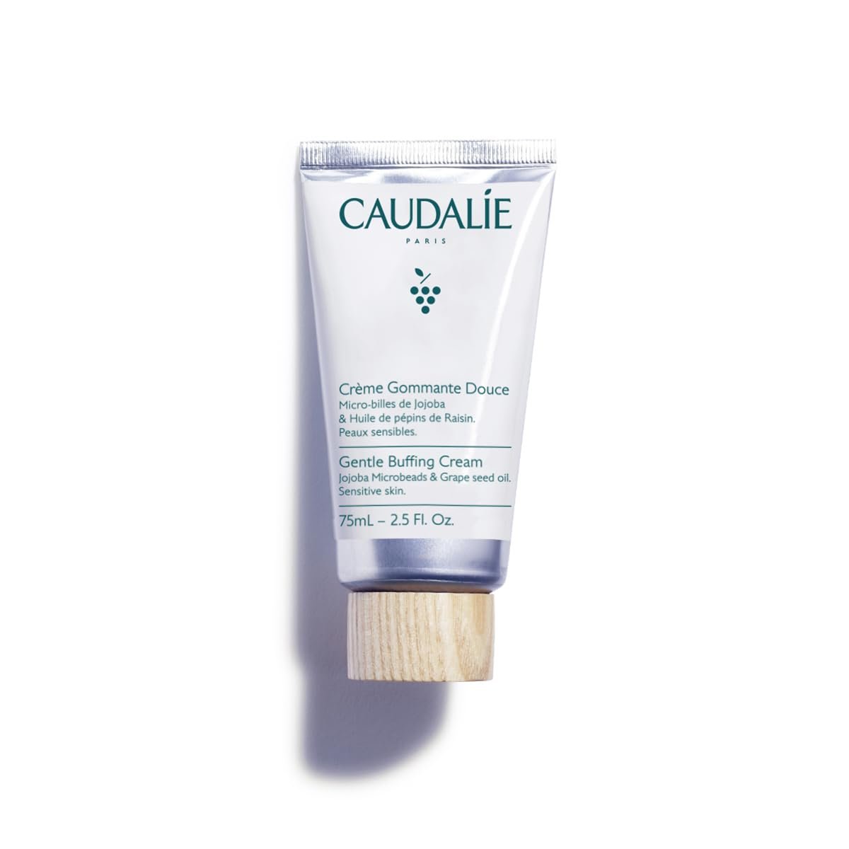 Caudalie Vinoclean Sanfte Peeling-Creme mit Jojoba-Mikrokügelchen und nährendem Traubenöl - 75 ml