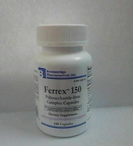 Breckenridge Ferrex 150 Polysaccharide Eisenkomplex Kapseln 100 Stück (ohne Blister)