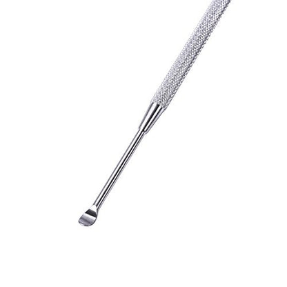 Mudder Ohrlöffel aus Edelstahl – Ohrenschmalzentferner mit Aufbewahrungsbox, 304er Edelstahl, Silber, 12 cm