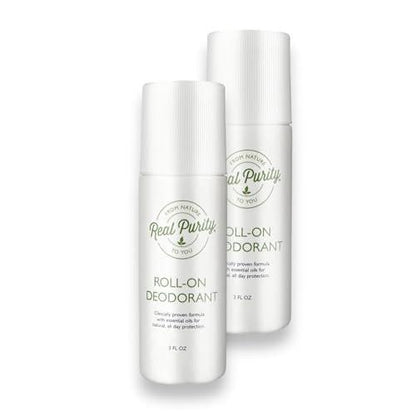 Real Purity, (2er-Pack) Roll-On Deodorant – 3 Fl Oz pro Flasche, natürlicher Schutz