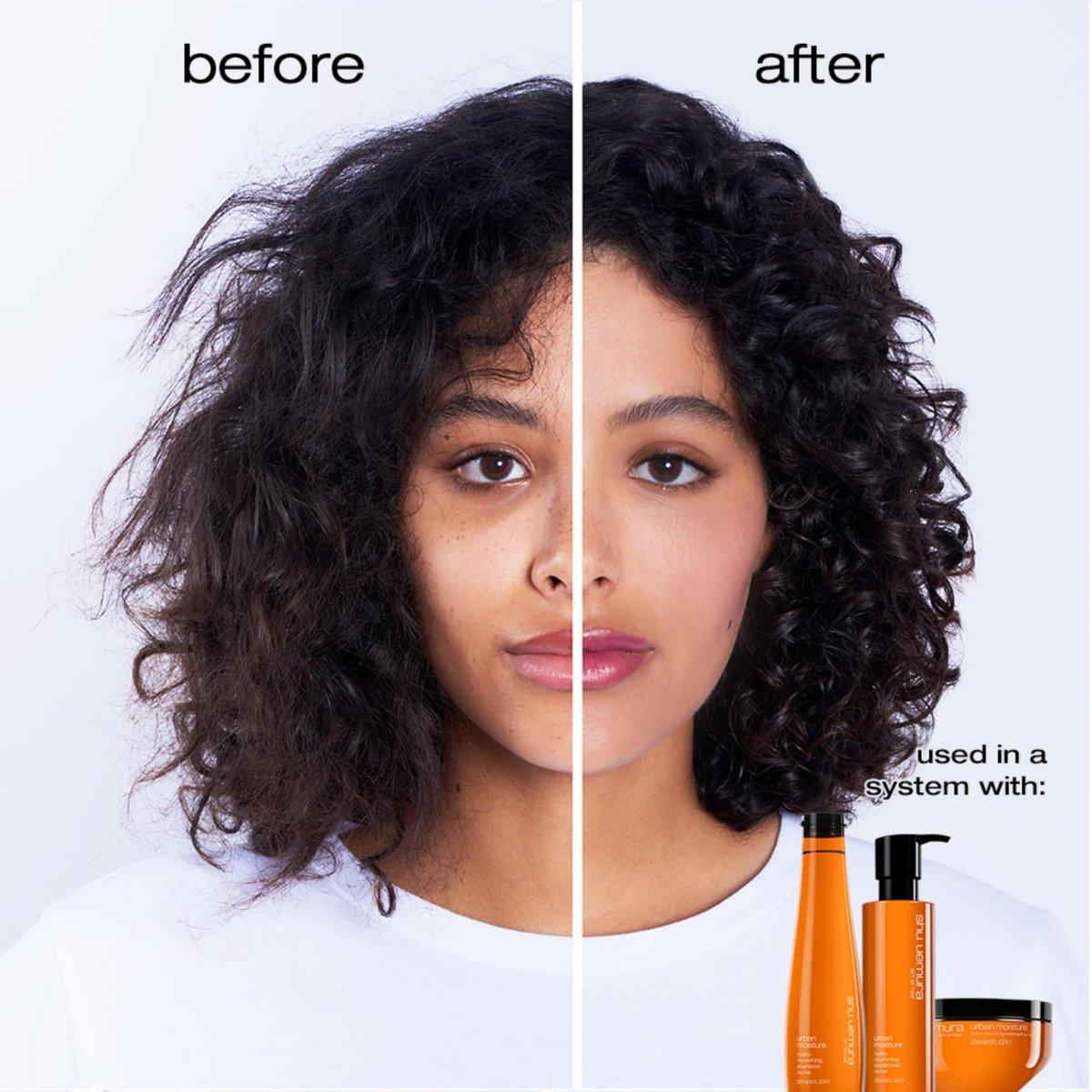 Shu Uemura Art of Hair Urban Moisture Tiefenfeuchtigkeits-Haarmaske – Pflegt, glättet und verleiht Glanz für trockenes Haar, 177 ml