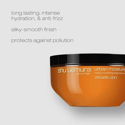 Shu Uemura Art of Hair Urban Moisture Tiefenfeuchtigkeits-Haarmaske – Pflegt, glättet und verleiht Glanz für trockenes Haar, 177 ml
