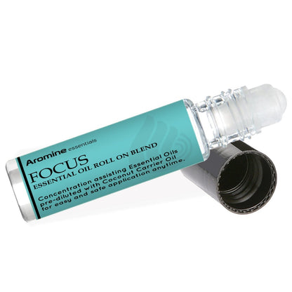 Focus Roll-On mit ätherischen Ölen, vorverdünnt 10 ml – Konzentrationshilfe für Studium und Arbeit