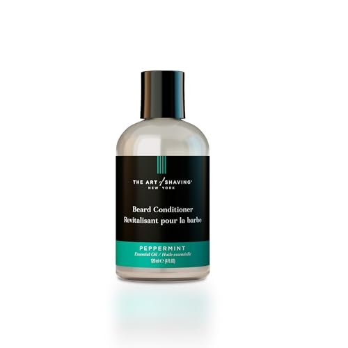 The Art of Shaving Bartpflege Conditioner – Bartweichspüler zur Pflege & Sanftmachung des Barthaars, hinterlässt sauberen & glänzenden Finish, Pfefferminze, 118 ml