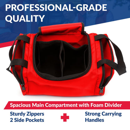 Dixie EMS Dixigear Leerer Notfall-Tasche II 10,5" x 5" x 8" - Rot