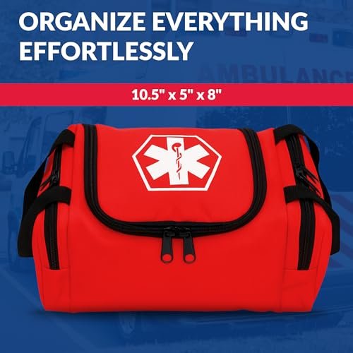 Dixie EMS Dixigear Leerer Notfall-Tasche II 10,5" x 5" x 8" - Rot