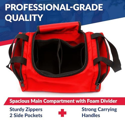 Dixie EMS Dixigear Leerer Notfall-Tasche II 10,5" x 5" x 8" - Rot