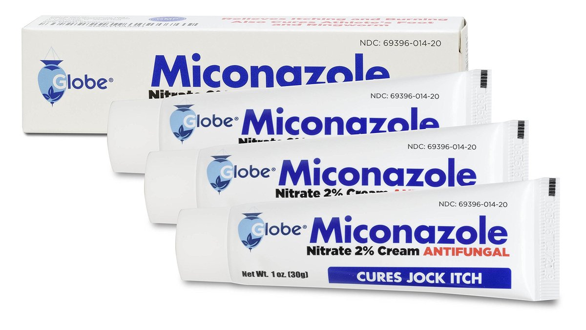 Miconazole Globe Creme 1 oz (3er Pack) – Behandelt Fußpilz, Jock Juckreiz, Ringelflechte und mehr