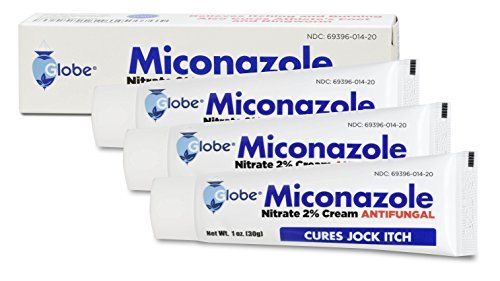 Miconazole Globe Creme 1 oz (3er Pack) – Behandelt Fußpilz, Jock Juckreiz, Ringelflechte und mehr