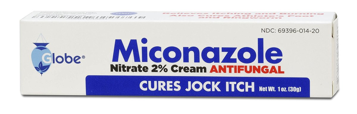 Miconazole Globe Creme 1 oz (3er Pack) – Behandelt Fußpilz, Jock Juckreiz, Ringelflechte und mehr