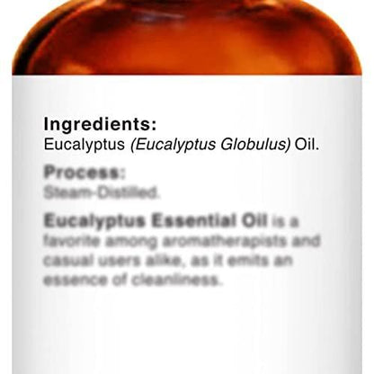 Majestic Pure Eukalyptus ätherisches Öl mit Glaspipette - 100% rein und natürlich - Ätherisches Öl für Diffuser, Aromatherapie, Seifen- und Kerzenherstellung, 30 ml