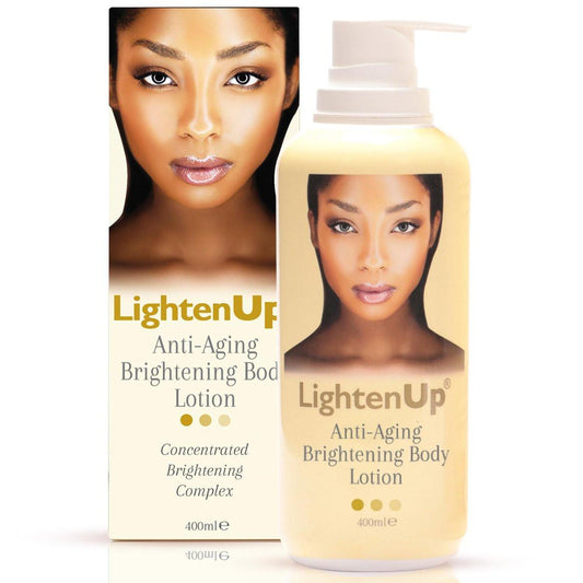 LightenUp Anti-Aging Body Lotion 400ml – Aufhellende Körperlotion mit Arganöl und Sheabutter
