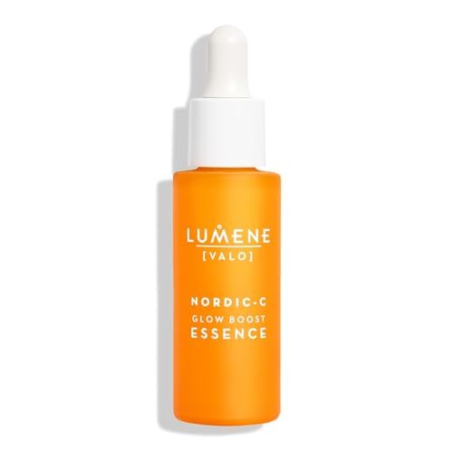 Lumene Nordic-C [Valo] Glow Boost Essence Serum – Vitamin-C-Serum mit Hyaluronsäure und Antioxidantien für strahlende Haut, 30 ml