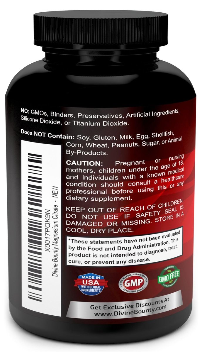 Reines Magnesiumcitrat Kapseln - 1300mg Magnesiumpräparat mit elementarem Magnesium - 120 vegane Kapseln