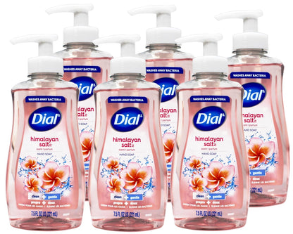 Dial Himalaya Rosa Salz & Wasserlilie Handseife mit Feuchtigkeitsspender 7,5 oz (6er-Pack)