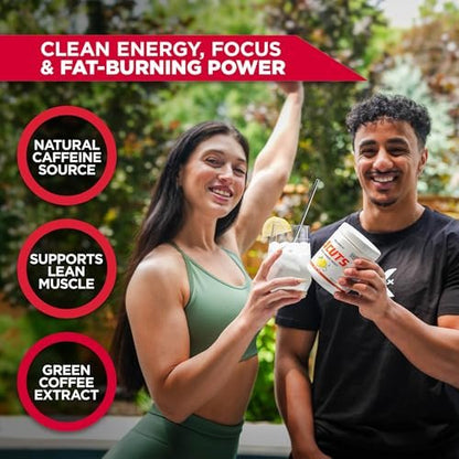 ALLMAX ACUTS Amino Energy Pulver – Aminosäuren mit Koffein, Grüner Kaffee-Extrakt, Taurin, L-Carnitin, Zuckerfrei, 30 Portionen, Pink Lemonade