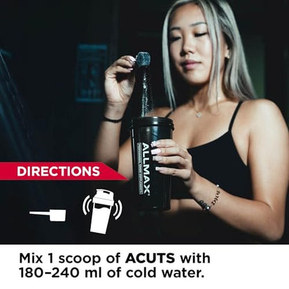 ALLMAX ACUTS Amino Energy Pulver – Aminosäuren mit Koffein, Grüner Kaffee-Extrakt, Taurin, L-Carnitin, Zuckerfrei, 30 Portionen, Pink Lemonade
