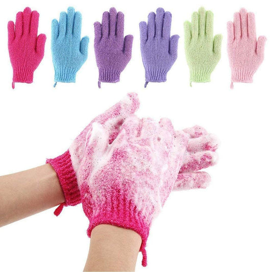 12 Stück Peeling-Duschhandschuhe für Körperpeeling, Spa & Massage – Sanfter Hautreiniger für Männer, Frauen & Kinder (6 Paar)