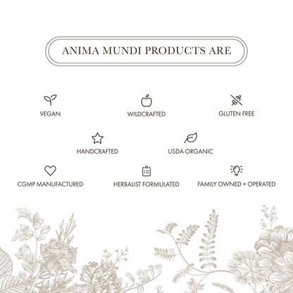 Anima Mundi Apothecary Smokable Herbs - Sacred Smoke - Heart Chakra Kräutermischung zum Rauchen - mit entspannenden Botanicals wie Beifuß, Helmkraut, blauer Kornblume, Ringelblume & Rosenblättern (0,5 oz)
