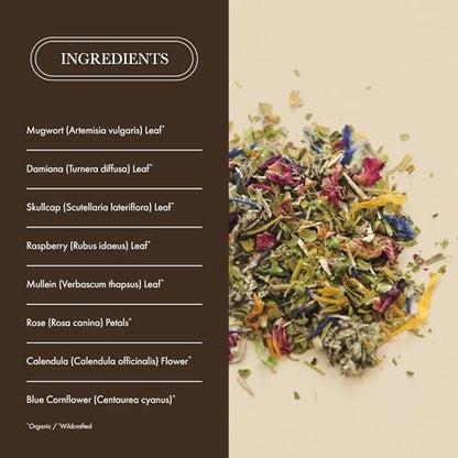 Anima Mundi Apothecary Smokable Herbs - Sacred Smoke - Heart Chakra Kräutermischung zum Rauchen - mit entspannenden Botanicals wie Beifuß, Helmkraut, blauer Kornblume, Ringelblume & Rosenblättern (0,5 oz)