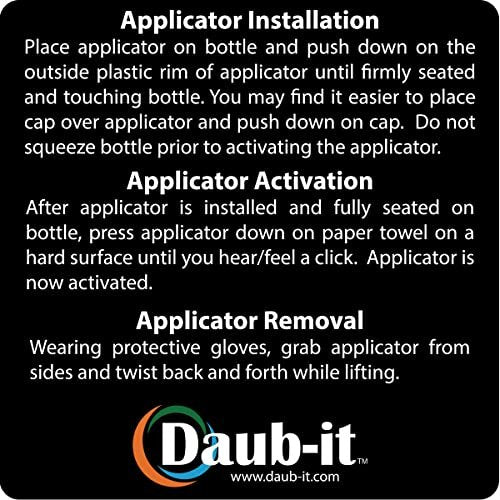 Racquet Art Daub-it Leere Flaschen mit Applikatoren – 4 oz – Mohair-Dauber – 2er-Pack