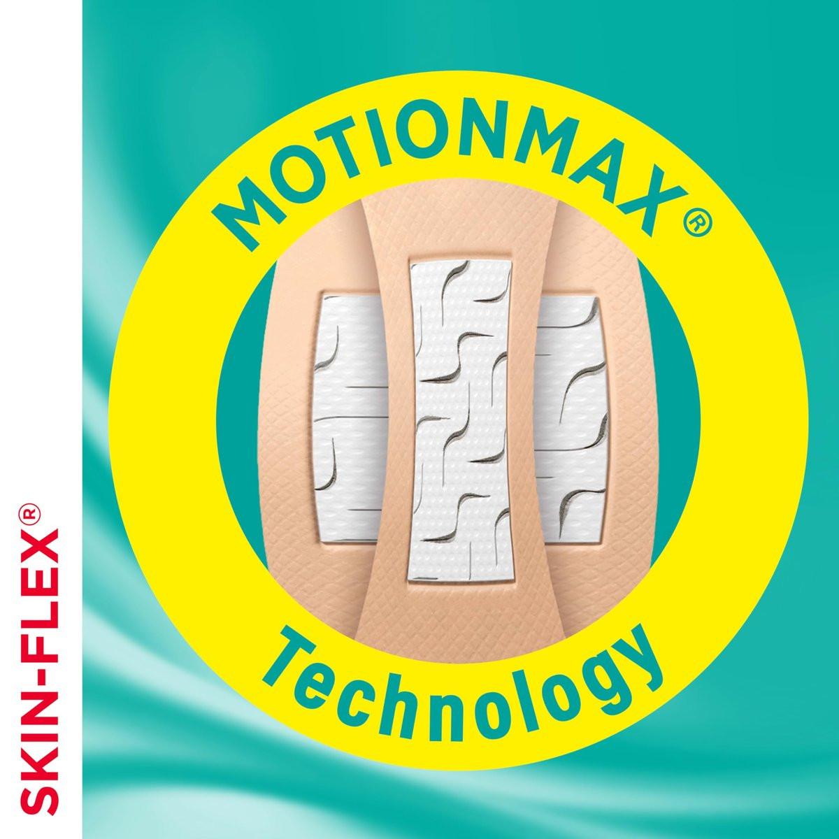 BAND-AID Brand Skin-Flex Wundpflaster für Erste Hilfe und Wundversorgung bei kleinen Schnittwunden, Schürfwunden und Verbrennungen, flexible sterile Pflaster für Finger und Knie, extragroß, alle eine Größe, 7 Stück