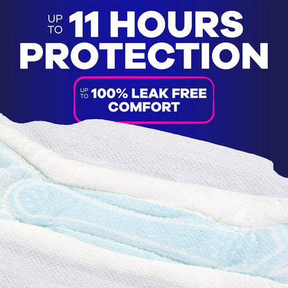 Always Maxi Overnight Binden mit Flügeln für Damen, Größe 5, extra starke nächtliche Saugfähigkeit, unparfümiert, 36 Stück