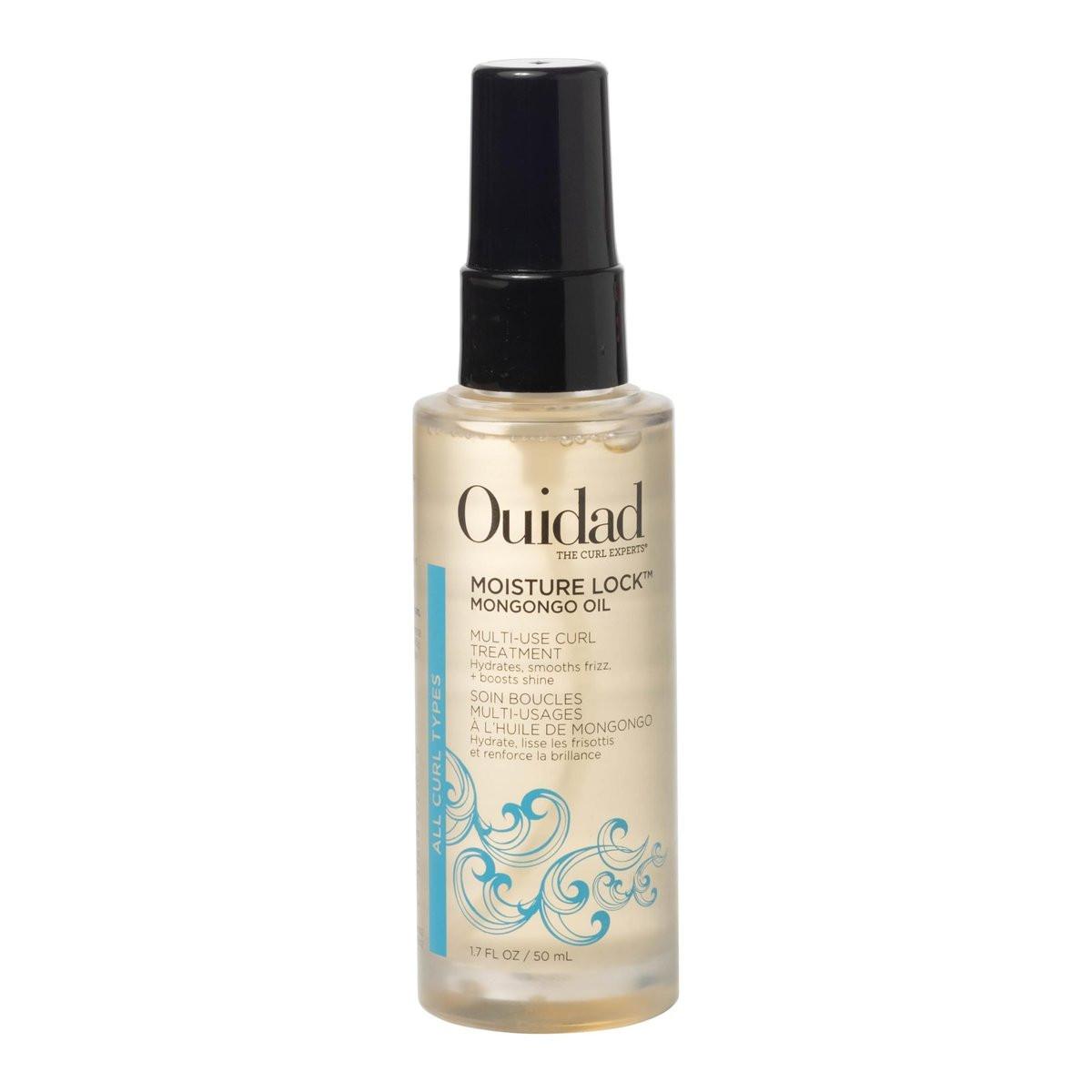 Ouidad Moisture Lock Mongongo Haaröl für Locken – 1,7 fl oz, Leave-In Behandlung, Feuchtigkeitsspendend, Glättend, Kräftigend für alle Lockentypen