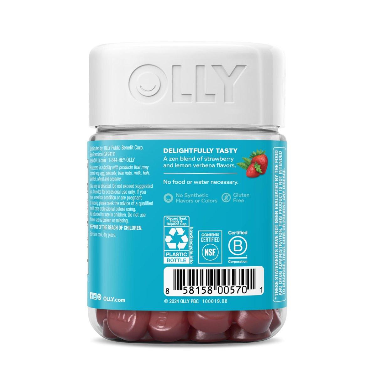 OLLY Goodbye Stress Gummibärchen - Stressabbau mit GABA, L-Theanin & Zitronenmelisse - 42 Stück