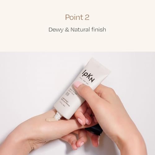 IPKN Moist & Firm BB Cream Light/Medium 40ml – Feuchtigkeitsspendende, aufbaubare Foundation für alle Hauttypen, natürlich strahlender Teint