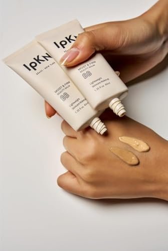 IPKN Moist & Firm BB Cream Light/Medium 40ml – Feuchtigkeitsspendende, aufbaubare Foundation für alle Hauttypen, natürlich strahlender Teint