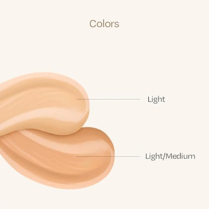 IPKN Moist & Firm BB Cream Light/Medium 40ml – Feuchtigkeitsspendende, aufbaubare Foundation für alle Hauttypen, natürlich strahlender Teint