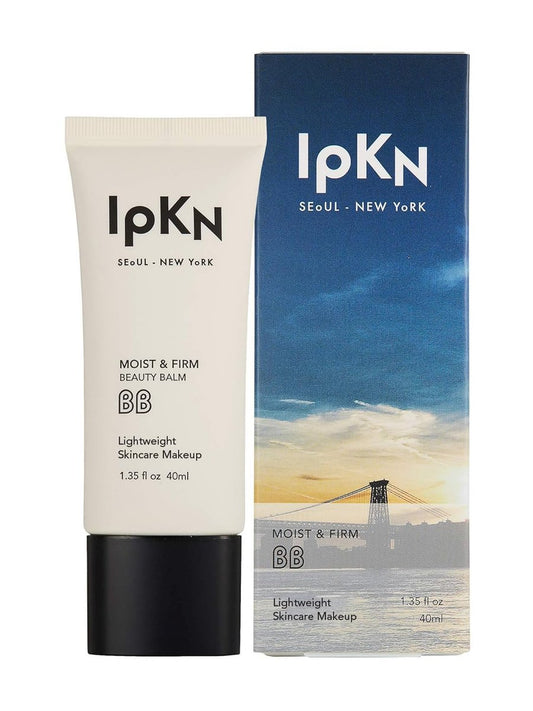 IPKN Moist & Firm BB Cream Light/Medium 40ml – Feuchtigkeitsspendende, aufbaubare Foundation für alle Hauttypen, natürlich strahlender Teint