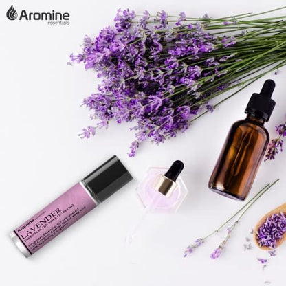 Lavendel Ätherisches Öl Roll-On, 2er Pack, 10 ml, vorgemischt, therapeutische Qualität, Aromatherapie