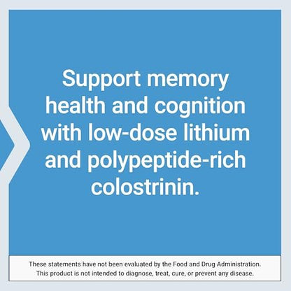 Life Extension Memory Protect – Kognitive Gesundheit mit Lithium und Colostrinin, 36 Kapseln