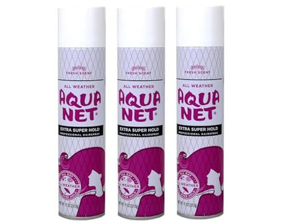 Aqua Net Professional Haarspray Extra Super Haltbar Frischer Duft 11 oz - Sparpaket (3er-Pack)