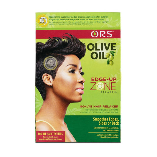 ORS Olive Oil Zone Relaxer Kit – Sanfte Haarglättung für geschmeidiges Haar (3-teiliges Set)