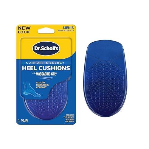 Dr. Scholl's HEEL CUSHIONS mit Massage-Gel – Fortschrittlicher Fersenschutz und Stoßdämpfung für Herren (Größe 8-13)