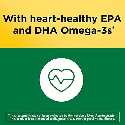 Nature Made Multivitamin + Omega-3 Gummis für Frauen und Männer, tägliche Nährstoffversorgung, 80 Erwachsenen-Gummivitamine, 40-Tage-Vorrat