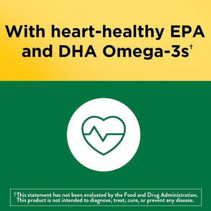 Nature Made Multivitamin + Omega-3 Gummis für Frauen und Männer, tägliche Nährstoffversorgung, 80 Erwachsenen-Gummivitamine, 40-Tage-Vorrat