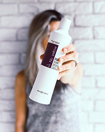 Fanola No Yellow Shampoo 350 ml & Fanola Nutri Care Restructuring Mask 500 ml – Pflegeset für blondes und gesträhntes Haar