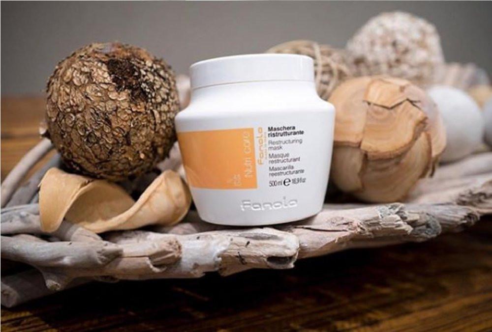 Fanola No Yellow Shampoo 350 ml & Fanola Nutri Care Restructuring Mask 500 ml – Pflegeset für blondes und gesträhntes Haar