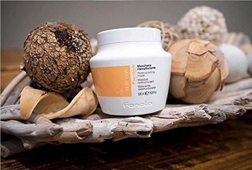 Fanola No Yellow Shampoo 350 ml & Fanola Nutri Care Restructuring Mask 500 ml – Pflegeset für blondes und gesträhntes Haar