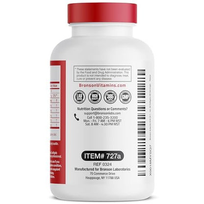 Bronson Antarktisches Krillöl 1000 mg mit Omega-3-Fettsäuren EPA, DHA, Astaxanthin und Phospholipiden – 60 Weichkapseln