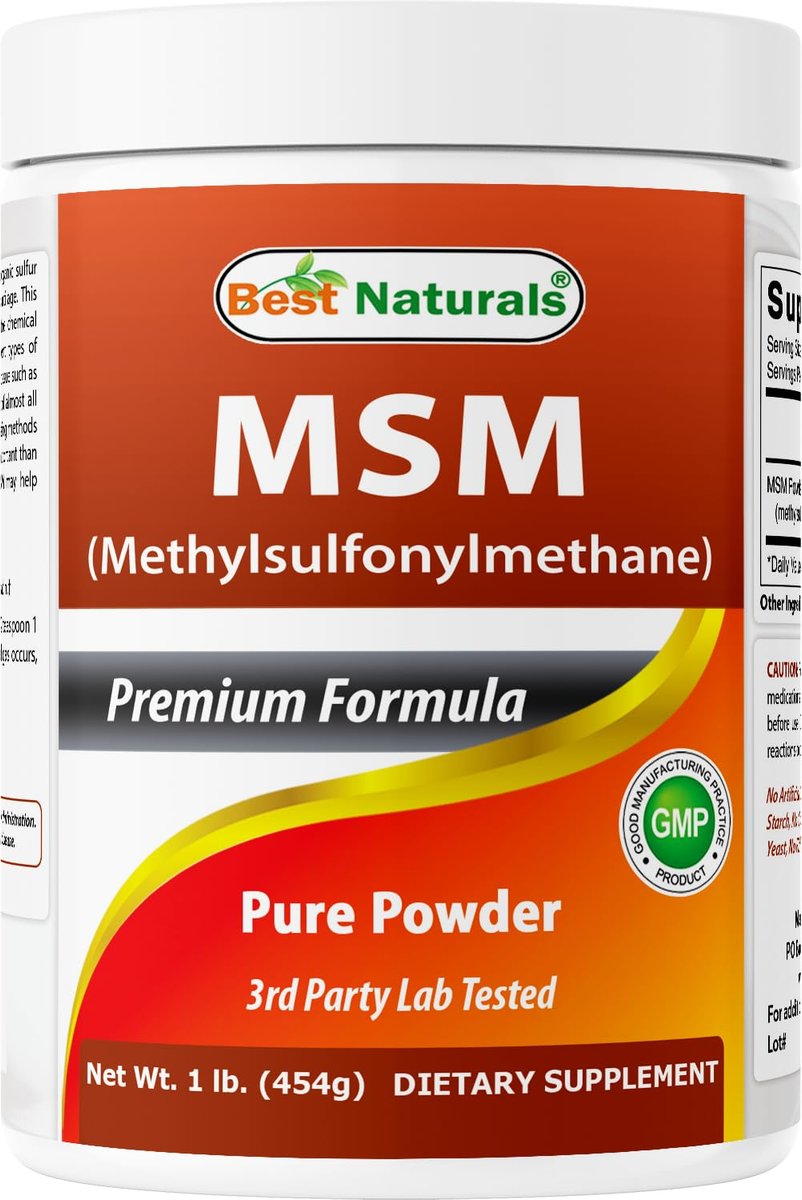 Best Naturals 100% Reines MSM Pulver, 450 g