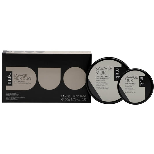 MUK Styling Duo Savage – 2er-Pack Clay für starken Halt & mattes Finish