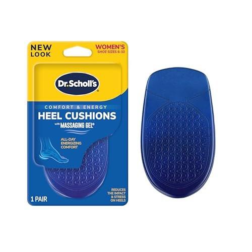 Dr. Scholl's Fersengel-Massagekissen mit Gel – Stoßdämpfung und Polsterung für den ganzen Tag zur Linderung von Fußbeschwerden (für Damen 6-10, auch für Herren 8-13 erhältlich)